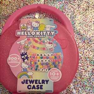 Hello Kitty Pink Jewelry Case with Beads